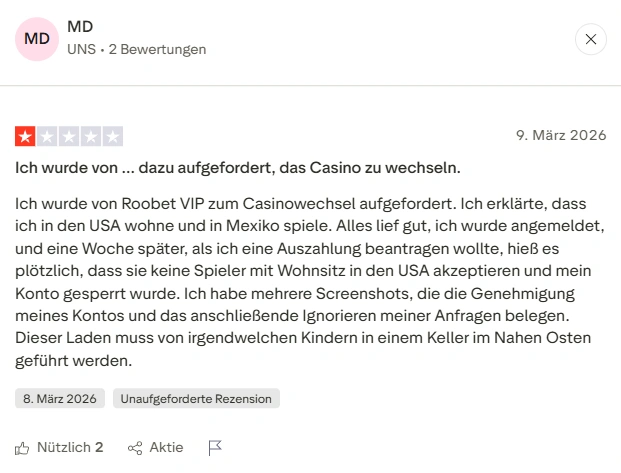 Roobet Ehrliche Bewertungen