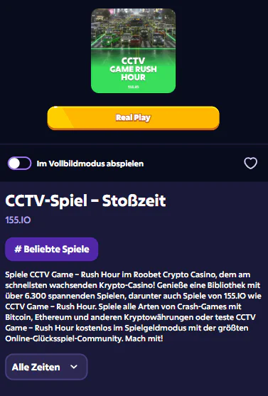 Roobet Casino Schweiz – CCTV real play